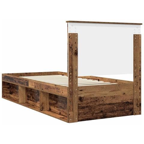 Struttura del letto Legno vecchio 90 x 200 cm Pino massello - Foto 9