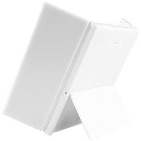 Specchio Da Trucco Tri-fold Con Luce, Specchio Portatile Con Supporto Regolabile White - Foto 2