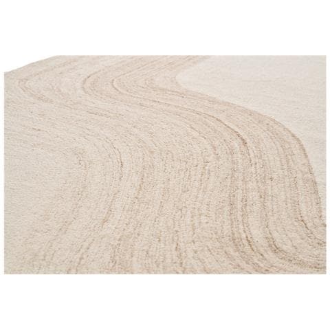 Tappeto Surat Taftato A Mano In Lana Marrone Chiaro /avorio 160×230 Cm - Foto 2