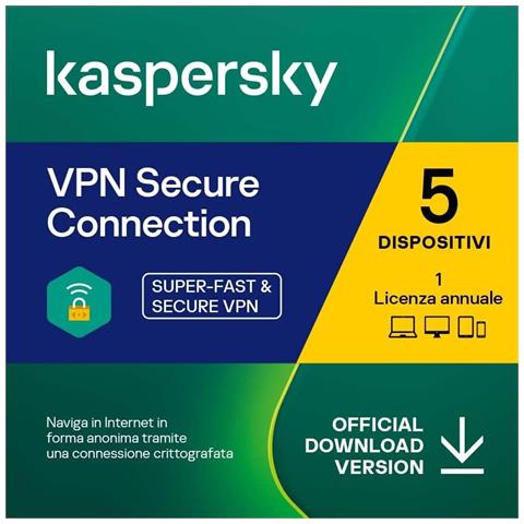1PZ VPN SECURE CONNECTION 2025 5 DISPOSITIVI 1 ANNO - Foto 1
