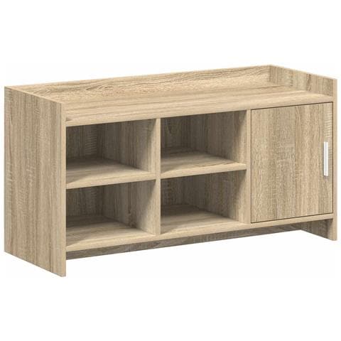 Mobile per scarpe con porta Rovere Sonoma 100 x 39,5 x 51 cm - Foto 1