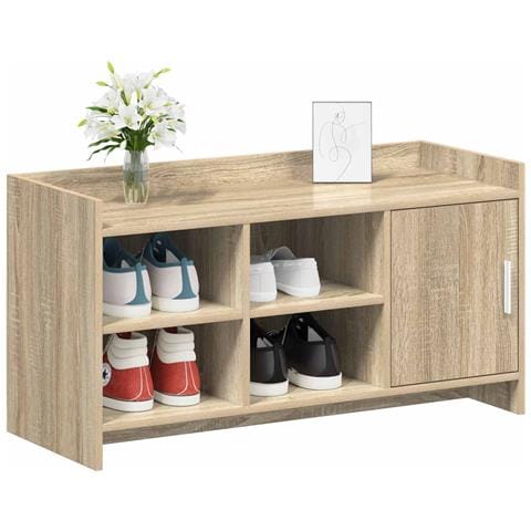Mobile per scarpe con porta Rovere Sonoma 100 x 39,5 x 51 cm - Foto 2