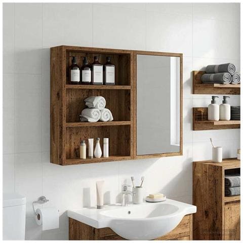 Armadio da bagno a muro Legno vecchio 40 x 10 x 50 cm - Foto 2