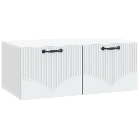 Mobile Porta TV da Muro Bianco 78,5 x 41 x 30 cm - Foto 1