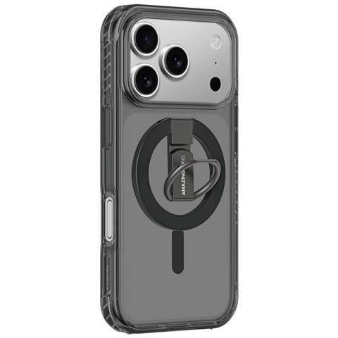 Custodia Per Iphone 17 Pro Max Nera Con Anello Magsafe Amazingthing - Foto 2