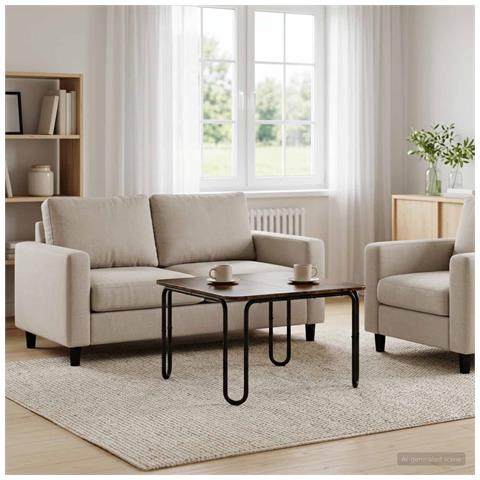 Tavolino da salotto Rovere Fumo 59 x 59 x 45 cm - Foto 2