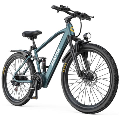 Bici Elettrica da 26 Pollici, Motore da 250W, Batteria 36V 13Ah e Cambio a 21 Marce Blu - Foto 1