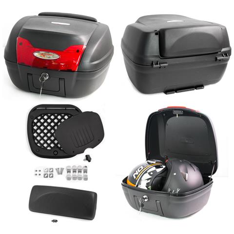 Bauletto Moto Scooter Baule Valigia Rigida Touring Universale Nero - Foto 1