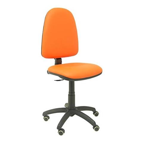 Silla Ayna Similpiel Naranja Ruedas De Parqué - Foto 1