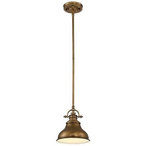 Mini Sospensione A Soffitto A 1 Luce In Ottone Anticato, E27 - Foto 1
