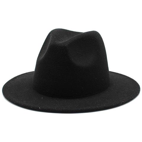 SLOWMOOSE - Cappello Fedora A Tesa Larga Tutto Fiammifero [ nero / M 56-58  Cm] - ePRICE