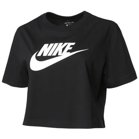 Tshirt Nsw Essntl Crp Icn Frt Donna Bianco - Foto 1