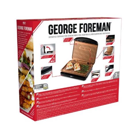 25811-56 Bistecchiera Elettrica e Barbecue Potenza 1630 Watt Colore Nero / Rame - Foto 8