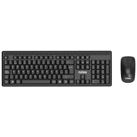 NXKMWE011 tastiera Mouse incluso Ufficio RF Wireless Spagnolo Nero - Foto 1
