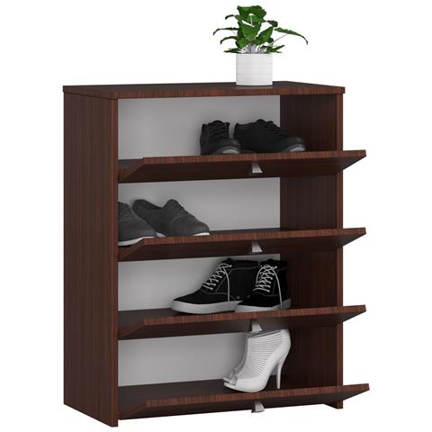 Scarpiera multiuso, 60x33x80 cm, Colore Weng? - Foto 2