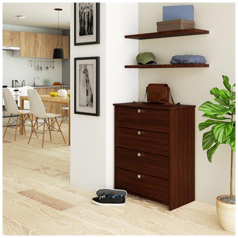 Scarpiera multiuso, 60x33x80 cm, Colore Weng? - Foto 4