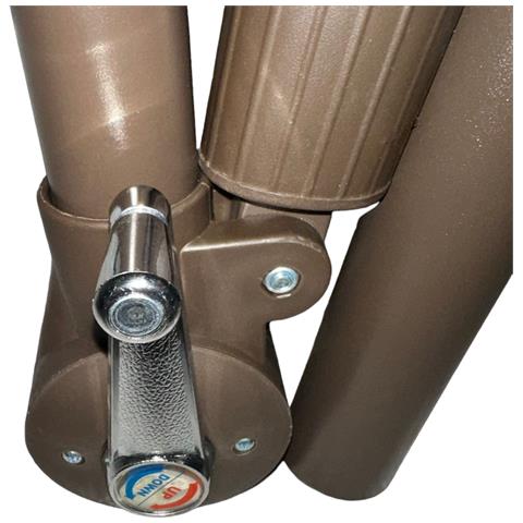 Ombrellone A Braccio Laterale 3x3 Mt In Alluminio Inclinazione Regolabile Beige - Foto 2