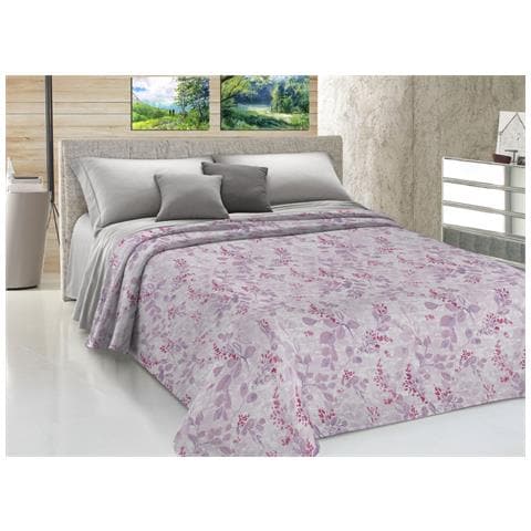 Copriletto Piquet Primavera Estate 100% Cotone Sofia Disegno Vittoria 1 Piazza E Mezza Rosa - Foto 1