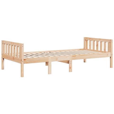 Letto Per Bambini Senza Materasso 90x200 Cm Legno Massello Pino - Foto 3