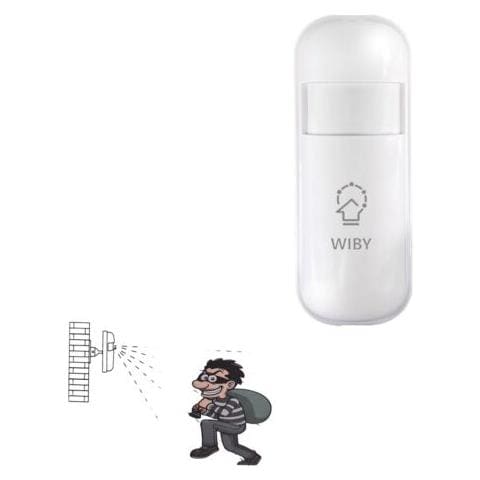 Sensore Pir Infrarossi Rilevatore Movimento Wireless Antifurto Allarme Casa 92r - Foto 1