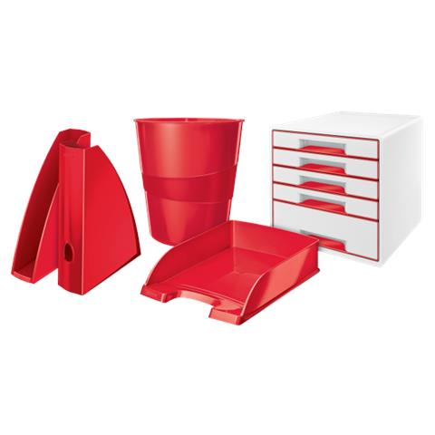 Leitz Wow Rotondo Polistirolo Rosso - Foto 3