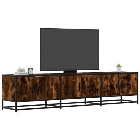 Mobile Porta Tv Rovere Fumo 180x35x41 Cm In Truciolato - Foto 1