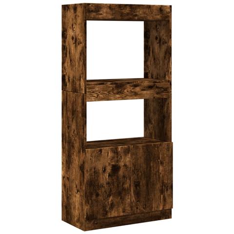 Credenza Rovere Fumo 63x33x140 In Truciolato - Foto 2