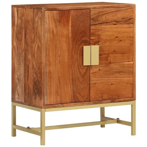 Credenza 60x35x75 Cm In Legno Massello Di Acacia - Foto 1