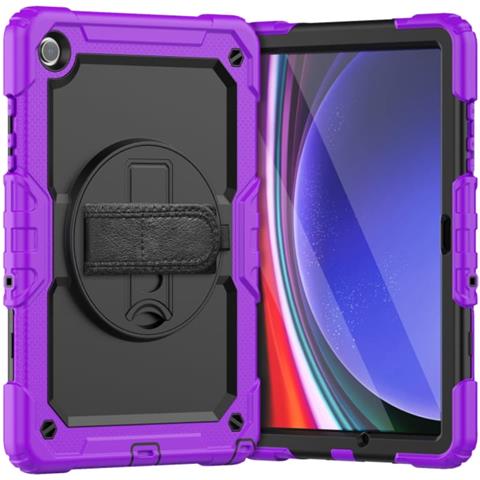 Custodia Difensiva Con Protezione Schermo Per Samsung Galaxy Tab A7 T500 Viola - Foto 1