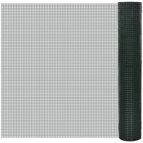 Recinto Pollaio In Rete Zincato Rivestimento Pvc 10x1 M Verde - Foto 2