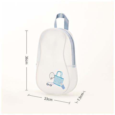 Borsa Da Nuoto A Separazione Asciutto-bagnato Borsa Da Toilette In Pvc Borsa Sportiva White - Foto 2