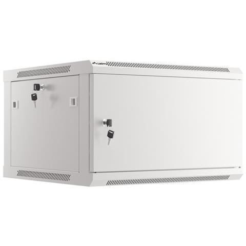 Lanberg WF01-6606-00S, Da parete, 6U, 60 kg, Griglie, 20,3 kg, Grigio - Foto 1