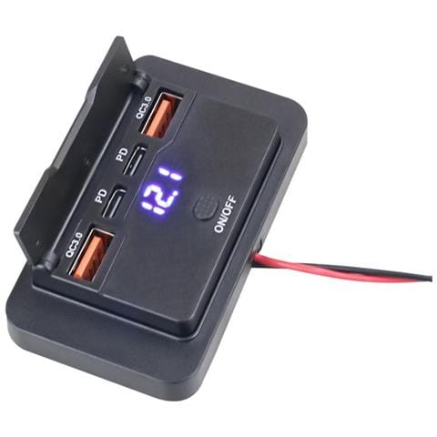 Caricatore Usb Per Auto Con Interruttore Di Tensione 4 Porte Dual Qc Dual Pd - Foto 2