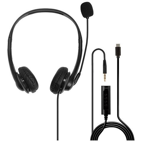 20432 Cuffia e Auricolare Cablato Casco Ufficio Nero - Foto 4