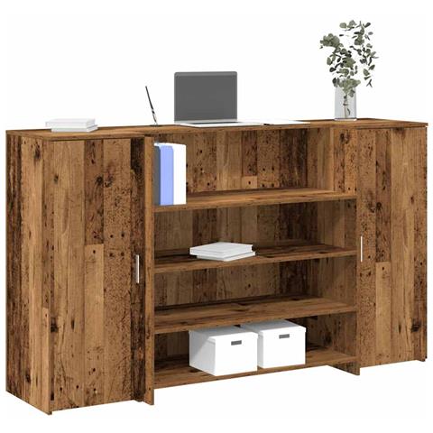 Banco Reception Legno Antico 180x50x103,5 cm Legno Multistrato - Foto 2