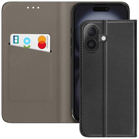 Custodia A Libro Per Iphone 17 Con Portacarte E Funzione Supporto Video - Foto 5