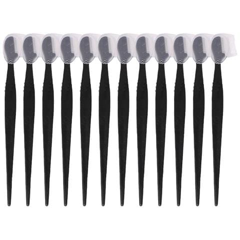 12 Pz Rasoio Sopracciglia Aggiornato Con Pettine Black - Foto 1
