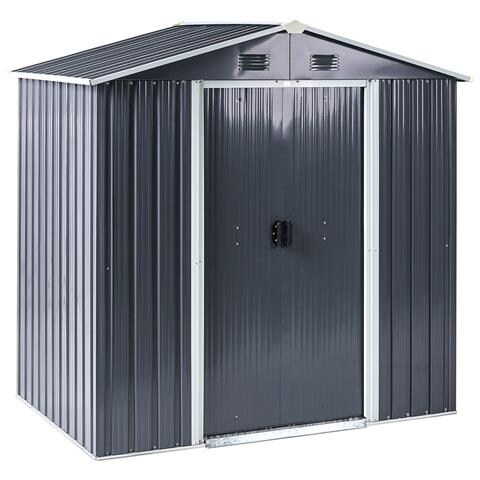 Casetta Da Giardino Cirella 194 Cm 118 Cm Grigio Grafite - Foto 2