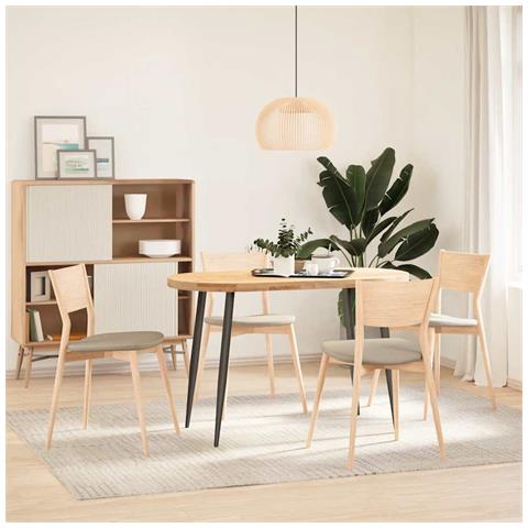 Gambe per Tavolo Consolle Forma Conica 4 pz Antracite 72-73 cm Acciaio - Foto 2