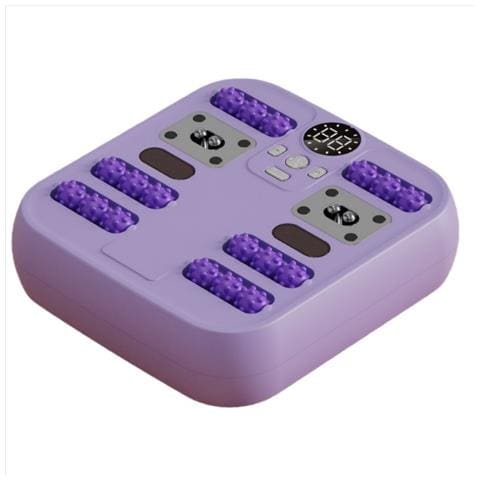 Massaggiatore Smart Per Piedi E Schiena Con 10 Livelli Di Intensità E Terapia Del Calore - Massaggio Profondo Con Impastamento E Rotolamento Purple - Foto 1