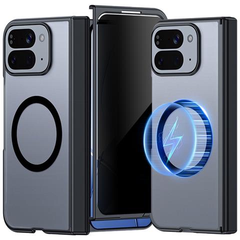 Custodia Magnetica Privacy Per Google Pixel 10 Pro Fold - Pc Nero Con Protezione Schermo Integrata - Foto 1
