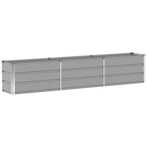Fioriera Grigio chiaro 240 x 40 x 45 cm Acciaio - Foto 1