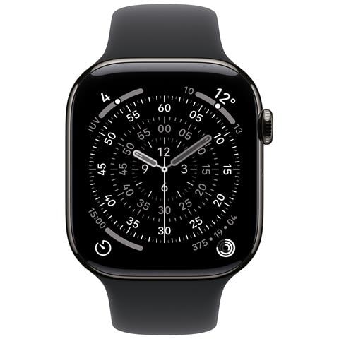 Watch Series 11 GPS + Cellular 46mm Cassa Titanio Ardesia con Sport Band Nero - S /M - Foto 2