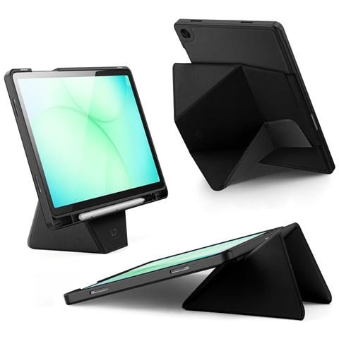 Cover per Galaxy Tab A11+ - Pelle /PU, Nero - Foto 4