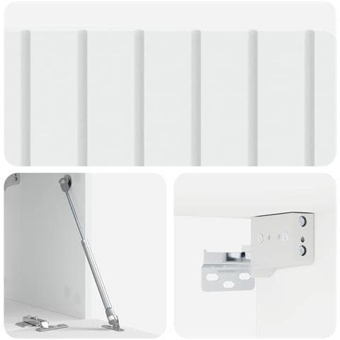 Mobile Porta TV da Muro Bianco 78,5 x 31 x 30 cm - Foto 9