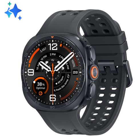 Galaxy Watch Ultra2, 47 mm, Titanium Gray, LTE, design resistente, 800mAh, IP69K, luminosità 5000nit, trail run, diving, 10 ATM, SOS, punteggio energetico, benessere cardiaco - Foto 1