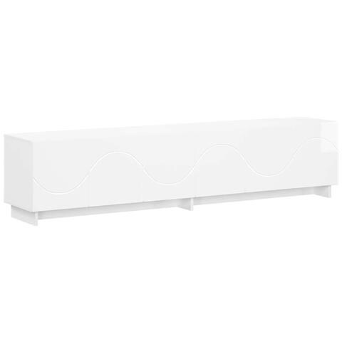 Supporto TV 179.5 x 34.5 x 40 cm Bianco Lucido - Foto 1