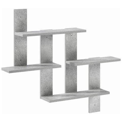 Scaffale da parete Grigio Cemento 85 x 13,5 x 73,5 cm - Foto 1