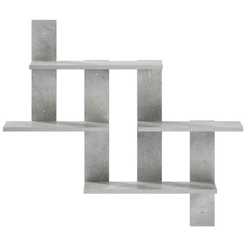 Scaffale da parete Grigio Cemento 85 x 13,5 x 73,5 cm - Foto 2