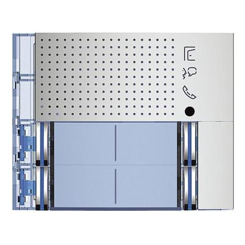 Frontale Modulo Fonico Evoluto 4 Pulsanti Su Colonna Doppia Finitura Allmetal - Foto 2